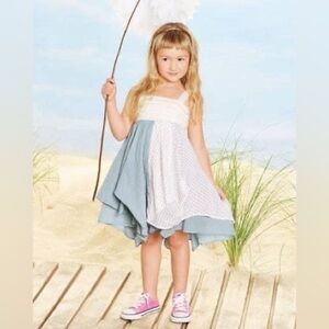 Sz 7/8 VGUC Neve & Hawk Chasing Fireflies exclusive billow bustle gauze dress
